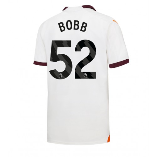 Manchester City Oscar Bobb #52 Gostujuci Dres 2023-24 Kratak Rukav